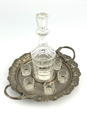 Lot 237 - WMF, a Jugenstil silver plated and cut glass...