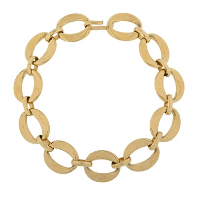 Lot 333 - Chanel, a vintage gold-plated chain-link choker necklace.
