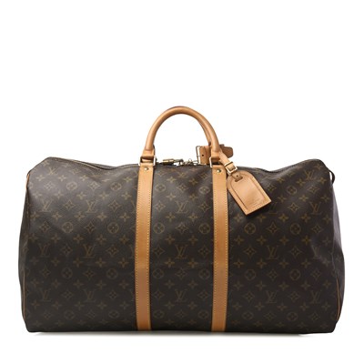 Lot 493 - Louis Vuitton, a monogram Keepall 55 luggage bag.