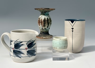 Lot 173 - A small collection of studio pottery including...