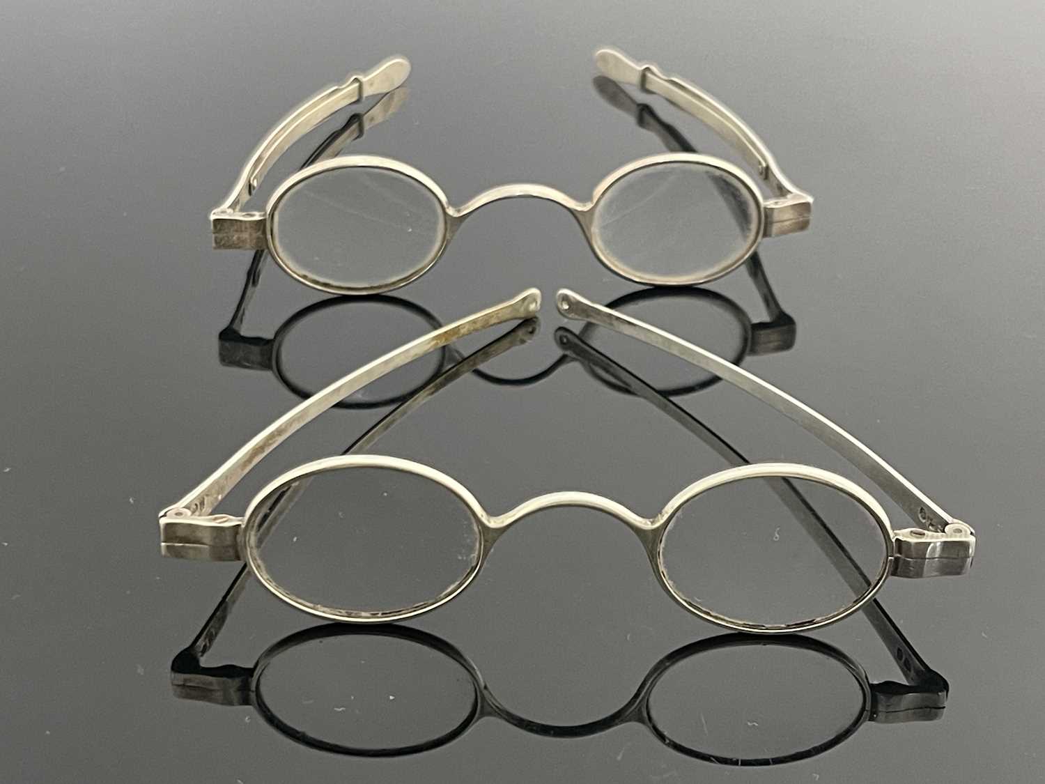 Lot 97 - Two pairs of George IV silver framed...