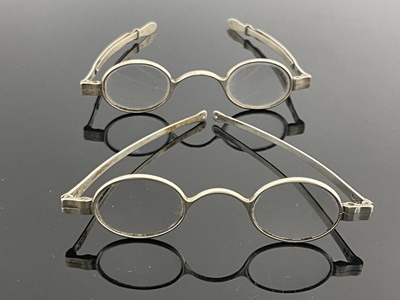 Lot 97 - Two pairs of George IV silver framed...