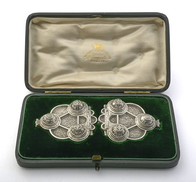 Lot 169 - An Edwardian Irish silver Celtic-style belt...