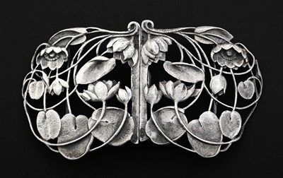 Lot 174 - A late Victorian cast silver Art Nouveau-style...