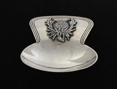 Lot 155 - Leslie Durbin, a George VI silver caddy spoon,...