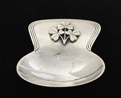 Lot 156 - Leslie Durbin, a George VI silver caddy spoon,...