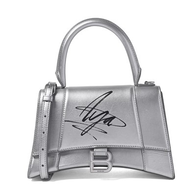 Lot 259 - Balenciaga x Aya Nakamura, a limited edition Hourglass handbag.