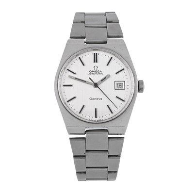 Lot 221 - Omega, a stainless steel Genève bracelet watch