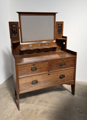 Lot 782 - An oak Shapland and Petter washstand/dressing...