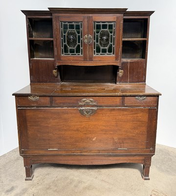 Lot 783 - A mahogany Arts & Crafts folio chest and...