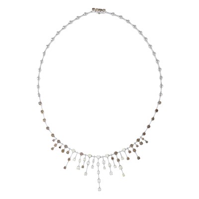 Lot 128 - H. Stern, a multi-hue brilliant-cut diamond Fireworks necklace