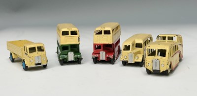 Lot 292 - A collection of five Dinky Toys large vehicles;...
