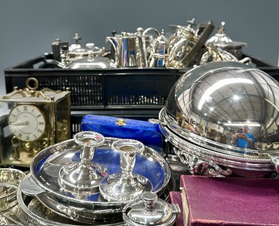 Lot 59 - A large quantity of silver-plate and metal...