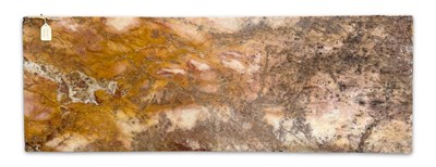 Lot 695 - A reclaimed magnolia white and amber coloured...