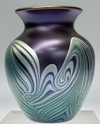 Lot 228 - Okra Glass, a limited edition large ginger jar...
