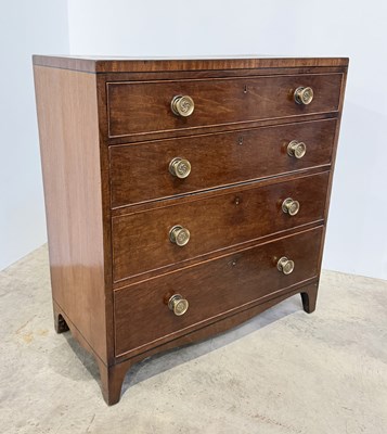 Lot 755 - A Regency mahogany chest of drawers of...