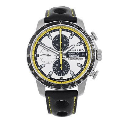 Lot 212 - Chopard, a bi-metal Grand Prix de Monaco Historique chronograph wrist watch