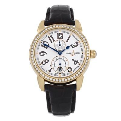 Lot 246 - Ulysse Nardin, an 18ct gold factory diamond set limited edition Ulysse 1 wrist watch