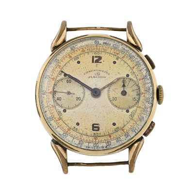 Lot 249 - Election, a gold plated chronograph watch head