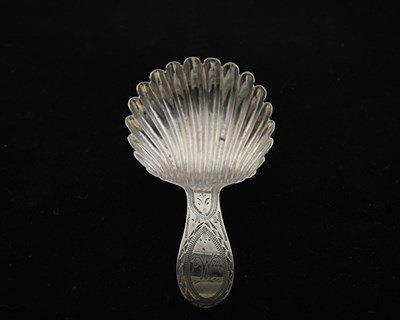 Lot 105 - Hester Bateman, a George III silver caddy...