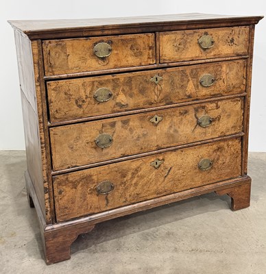 Lot 797 - A late 18th Century burr walnut chest of...