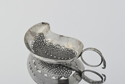 Lot 100 - A George III silver naturalistic caddy spoon,...