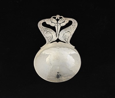 Lot 145 - Bernard Instone, a George V silver caddy spoon,...