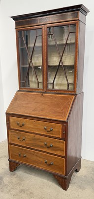 Lot 800 - A 20th century mahogany reproduction Sheraton...