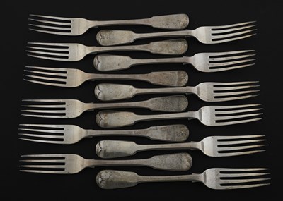 Lot 272 - A matched set of twelve nineteenth-century...