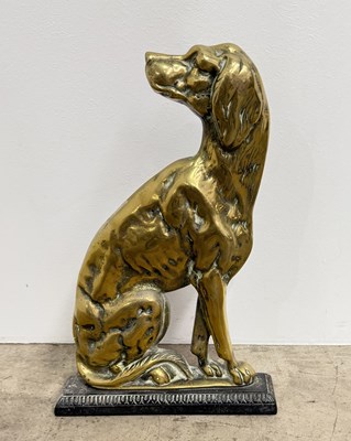 Lot 261 - A late 19th century cast brass and iron...