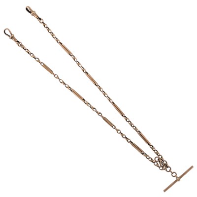Lot 526 - An early 20th century 9ct gold Albert chain