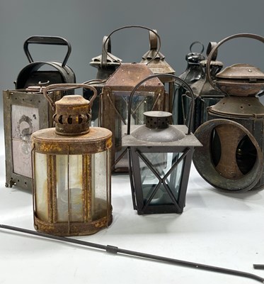 Lot 56 - Vintage and antique lanterns, including...