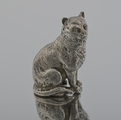 Lot 34 - A Victorian silver cast novelty zoomorphic...