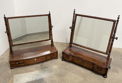 Lot 789 - Two early 19th century mahogany vanity mirrors,...