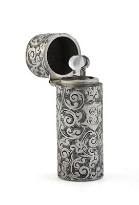 Lot 298 - A cased Victorian silver scent bottle, by...