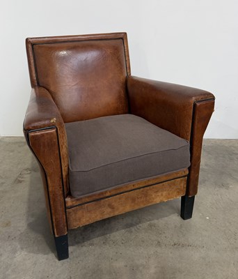 Lot 728 - A late 20th century Dutch sheepskin leather...