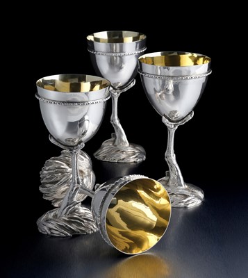Lot 269 - Robert Garrard II, a set of four Victorian...