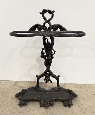 Lot 392 - A 20th century Coalbrookdale style cast iron...