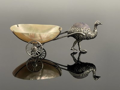 Lot 54 - A George V silver novelty pin cushion modelled...