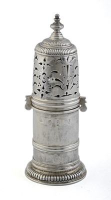 Lot 279 - A Queen Anne silver caster, by Christopher...