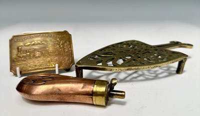 Lot 259 - A small mid 19th century copper and brass...