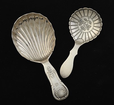 Lot 92 - Scotland, a George IV Regency silver caddy...