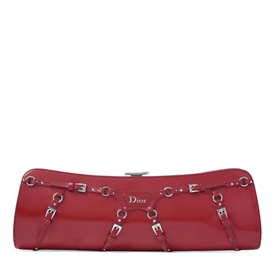 Lot 373 - Christian Dior by John Galliano, a vintage Bondage chain clutch bag.