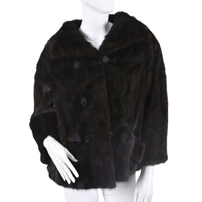 Lot 630 - MIW, a dark ranch mink jacket.