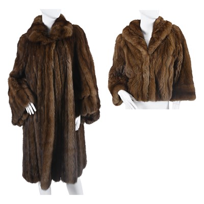 Lot 610 - Two sable fur coats.