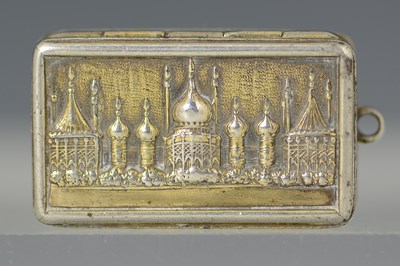 Lot 147 - A George IV silver gilt castle top vinaigrette,...