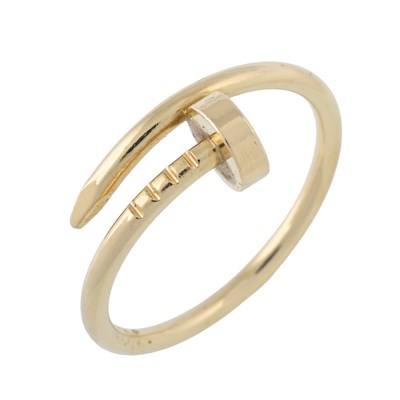 Lot 60 - Cartier, an 18ct gold small Juste un Clou ring