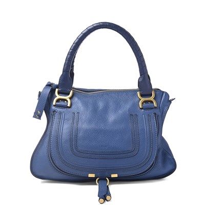 Lot 358 - Chloe, a blue Marcie handbag.