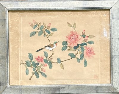 Lot 606 - A Chinese watercolour painting on...