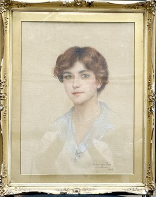 Lot 571 - John Shirley Fox (c.1860-1939), a portrait of...